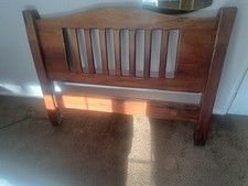 African railway sleeper double headboard.