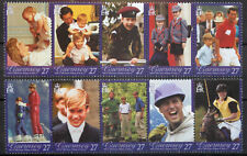 Guernsey 2003 21st Birthday of Prince William set SG 998-1007 MNH mint