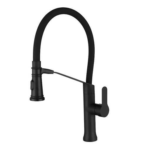 Black stainless kitchen - kitchen, tap
