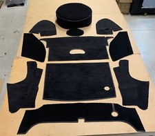 MGB Roadster Full Carpet Boot Set  Black  1963 to 1980