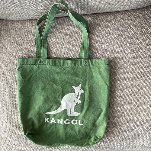 Kangol canvas tote bag green - canvas,