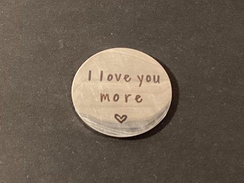 Metal pocket coin token love - metal,