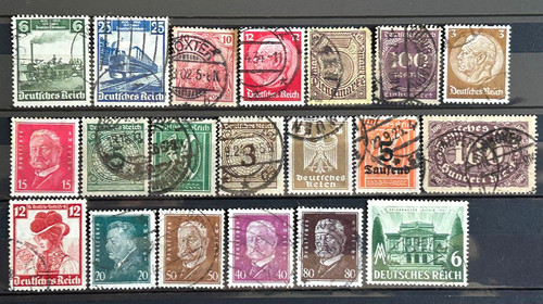 German stamps third reich - stamps,