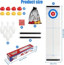 2 in 1 Tabletop Curling Game