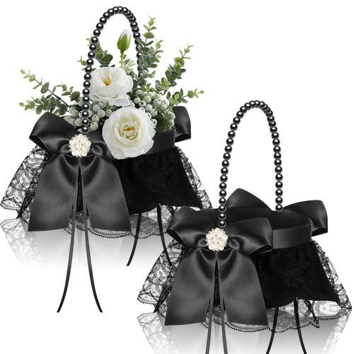 Pcs gothic black lace - 2, pearl