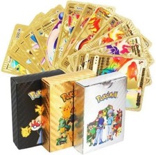 55PCS Pokemon Card Foil GOLD