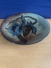 Chelsea Pottery Irises Plate Made In England