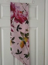 Ted Baker Slim  Pink Floral Scarf . New Without Tags 