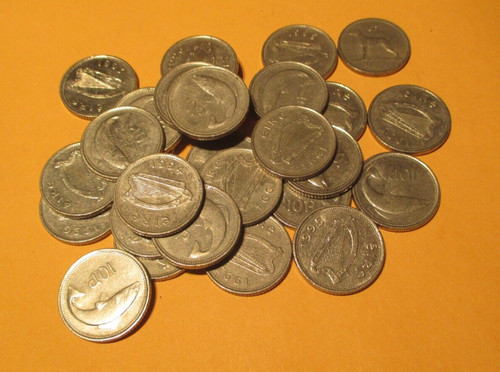 Lot irish 10p ten pence - ten,
