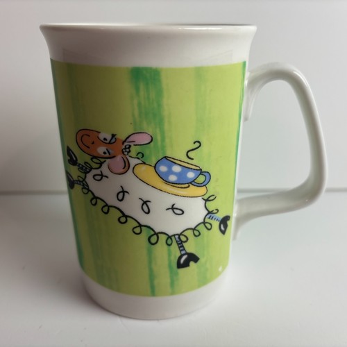 Sheep mug green trade - on,