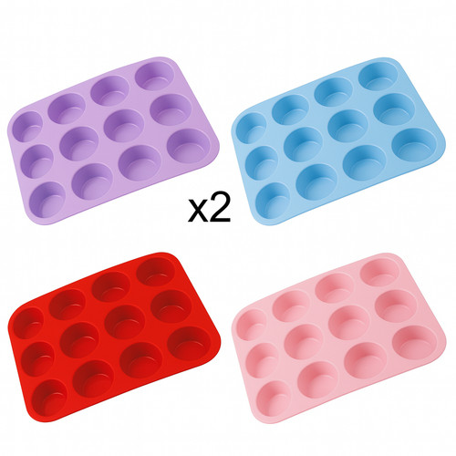 Silicone muffin cupcake - 2x,