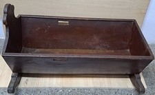 Antique wooden rocking cradle