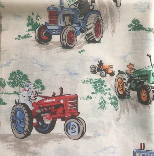 100cm square vintage tractors - 100cm,
