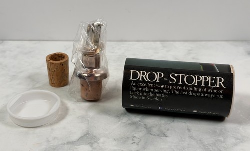 Drop stopper silver plated - drop,