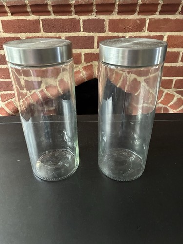 Pair tall glass kitchen - tall,
