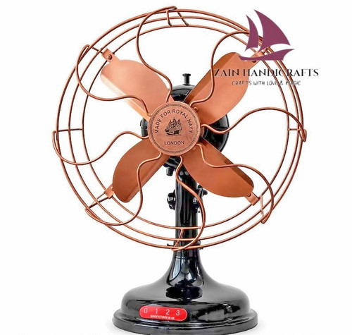 Zain nautical copper table fan - zain,