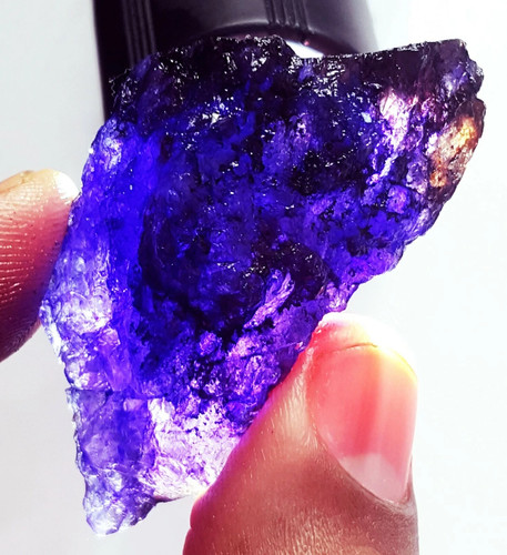 Natural blue beryl rough - beryl, 88.90