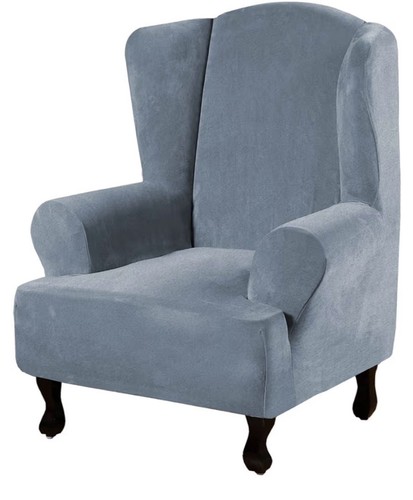Wingback chair covers velvet - wingback,