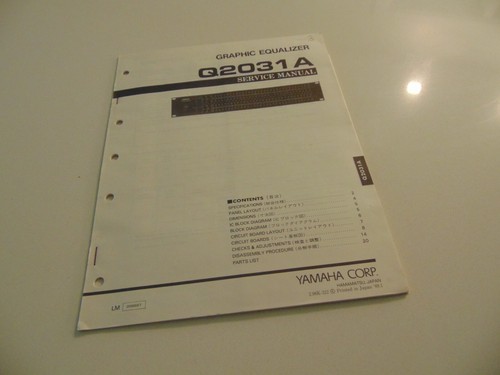 Yamaha graphic equalizer - yamaha,
