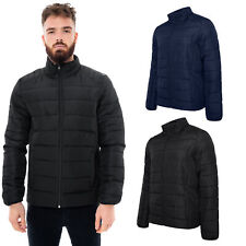 Ex Brand Mens Padded Bubble Puffer Quilted Jacket Bomber Coat Warm Winter Zip Up