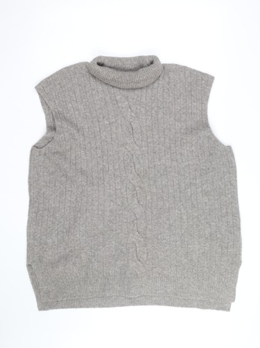 Womens grey roll neck - womens,