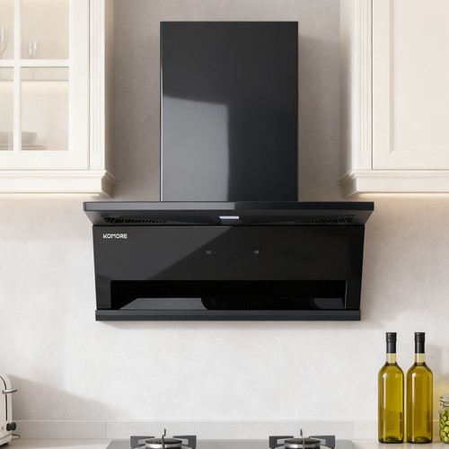 Angled cooker hood - angled,
