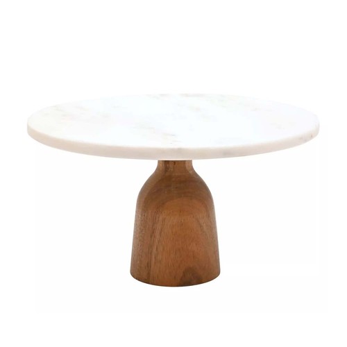 Cake stand round - marble, with