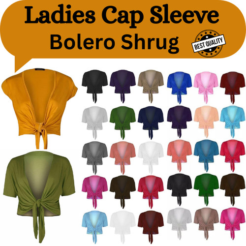 Ladies cap sleeve tie - tie-up, front