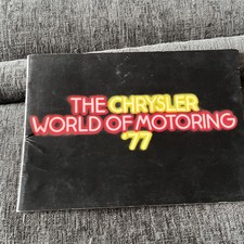 CHRYSLER 1977 UK RANGE SALES