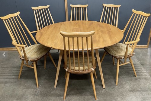 Ercol table chairs - ercol, in