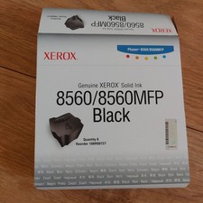 Xerox 108R00727 Black Solid Ink 6 Pack Phaser 8560 Genuine New Sealed Box