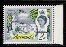 BERMUDA QEII SG233f, 2c on 2d