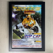 FRAMED SCHUMACHER TOP CAT VINTAGE RADIO CONTROLLED CAR ADVERT