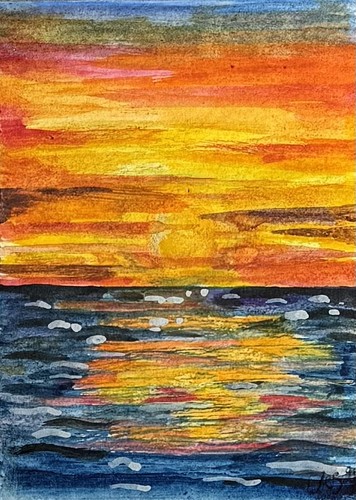 Aceo original watercolour - original,