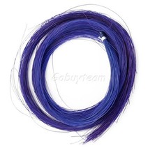 1 HANK OF REAL HORSE HAIR, BLUE, FOR 4/4 VIOLIN BOW OR OTHER USE , UK SELLER!!!