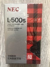 NEC Betamax L-500s  Beta Blank Video Cassette Tape 130min  NEW & SEALED (MOULDY)