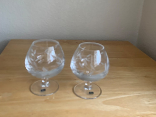 Caithness brandy glasses 2 - brandy,