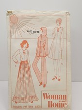 Vintage Woman & Home B525 vintage sewing pattern Skirt Tunic Trousers Anorak S12