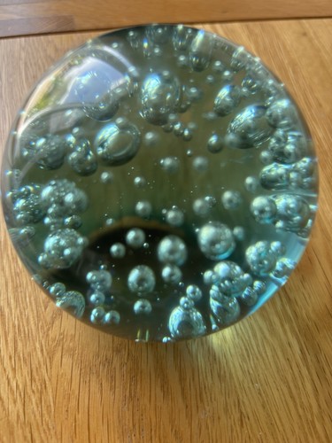 Blue glass ball decorative - blue,