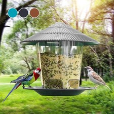 Portable Squirrel-proof Wild Bird Seed Feeder For Garden Yard Hanging Spinning