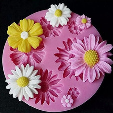 3D Daisy Flowers Fondant Mold