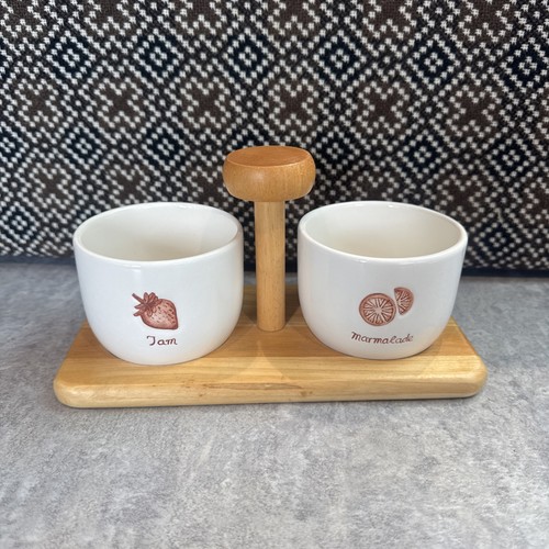 Ceramic jam marmalade pots - marmalade,