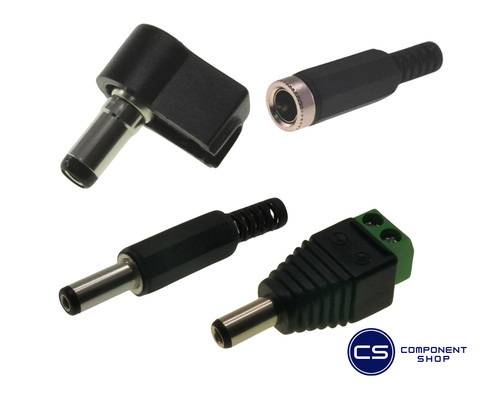 Power male plug - male, female