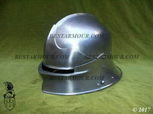 18ga sca larp german sallet - 18ga,