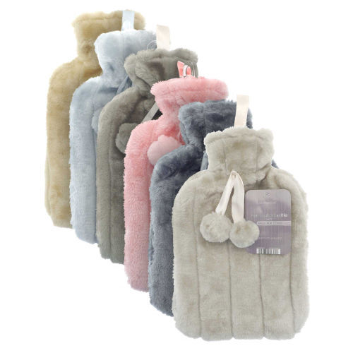Hot water bottle with cover - bottle,