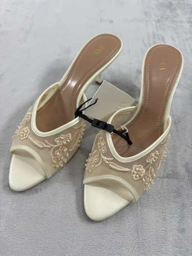 Zara white embroidered - zara,