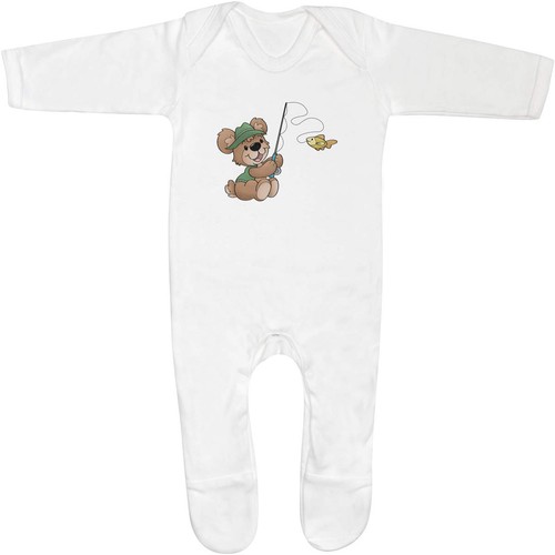 Fishing teddy bear baby - bear',