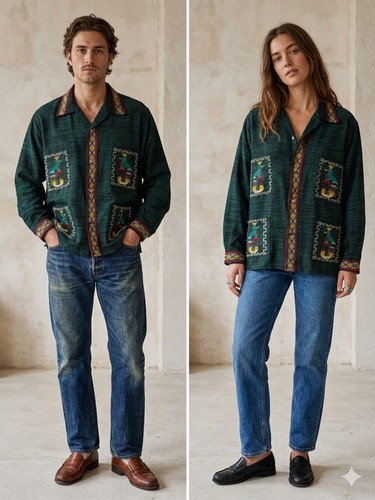 Vtg guatemalan shirt jacket - vtg,