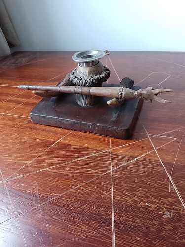 Wand stand candle - candle, holder