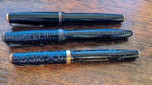 Three parker vacumatic pens - three,